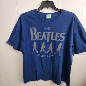Vintage 2005 The Beatles Abbey Road T‎ Shirt Apple Corps Ltd Size XL Blue